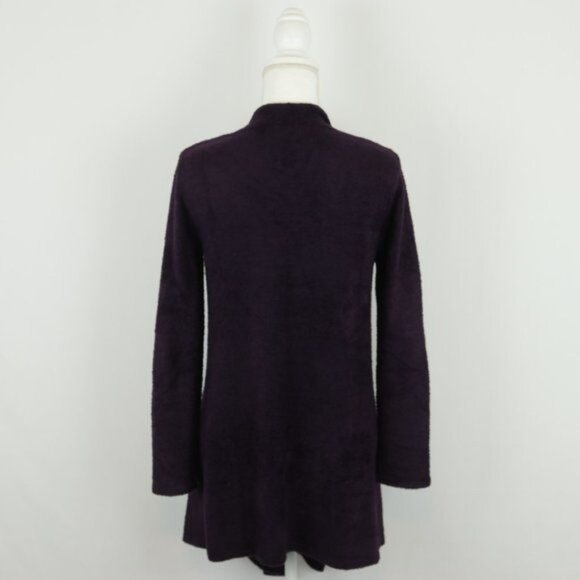 Barefoot Dreams Bamboo Chic Lite Women's Small Purple Open Front Cardigan - Picture 4 of 8